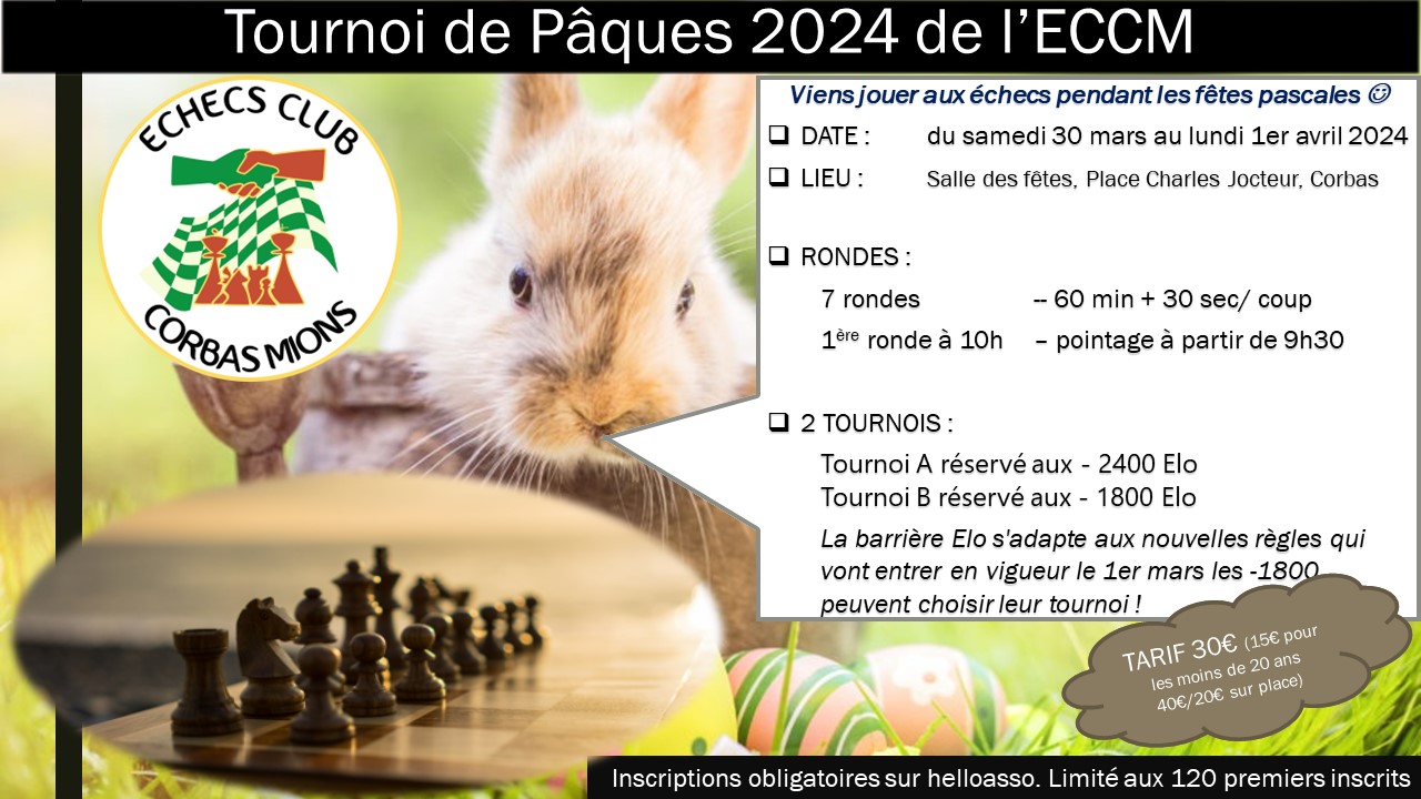 TOURNOI ECCM DE PAQUES 2024
