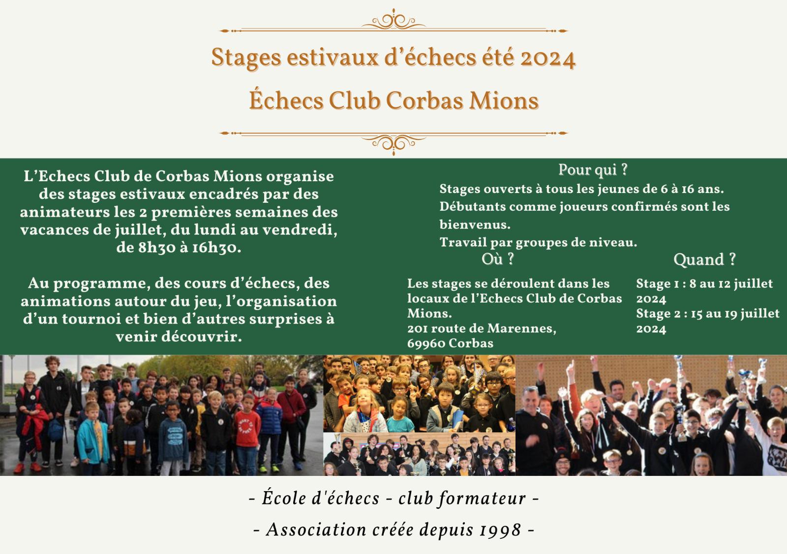 stages juillet partie 1
